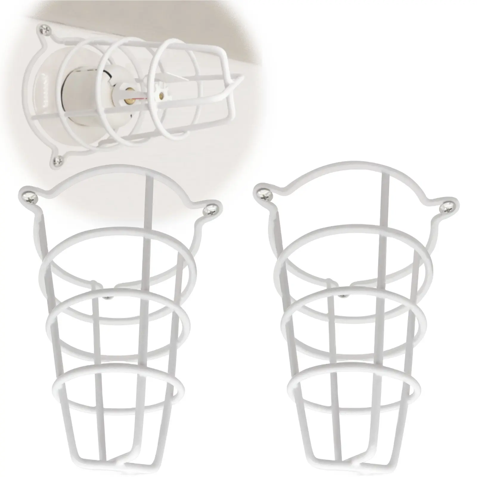 Indoor Fire Sprinkler Head Protector Cage Guard - Fits 1/2"-3/4" Side Wall, Pendent Ceiling Sprinkler Heads, Ideal for Restaurants, Commercial Buildings, Prisons, Hotels