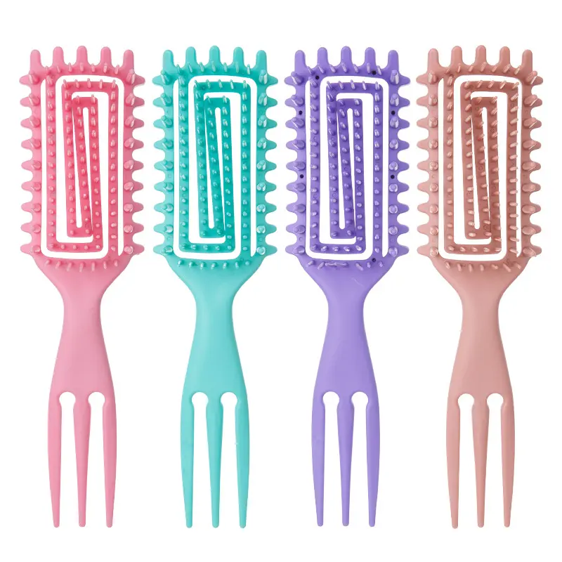 1PC Curl Defining Styling Brush, Spiral Curly Hair Comb for Edge Lifting & Separating Curls, Anti-Frizz Curling Tool for Women All Curly Hair Types
