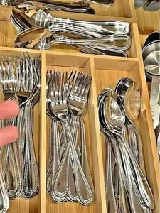 40 Piece Stainless Steel Flatware Silverware Cutlery Set