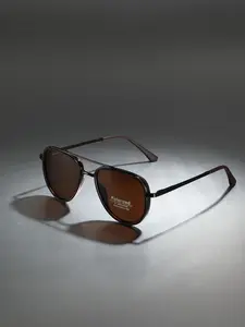 Unisex Vintage Metal Frame Sunglasses, Aviator Polarized Sunglasses, Trendy Casual Sunglasses for Travel Use, Fashion Accessories for Outdoor Activities