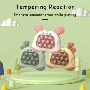 TTZZ Fast Push Game, Quick Push Pop Game, Pop Pro Light Up Fidget Toys,Quick Speed Fast Push Puzzle Game Console Bubble Stress Relief Decompression Toys Handheld Game Toy for Kids 3-12 Years golden animals & nature