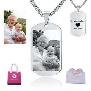 Customizable Photo Pendant Necklace – Personalized Memories for Loved Ones, Unisex，stainless steel chain necklace, nontarnish