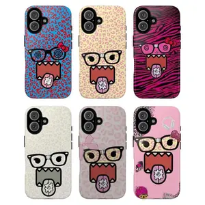 Cartoon Domo-kun design phone case, compatible with iPhone 17/16/15/14/13/