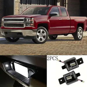 💡🚗 2Pcs LED License Plate Lamps Led Car Lights for Chevy & GMC | Compatible with 2014-2020+ Models ✅ High Power 3W LEDs ✅ Direct Factory Replacement ✅ Modern Luxury Look Upgrade | Check Compatibility First