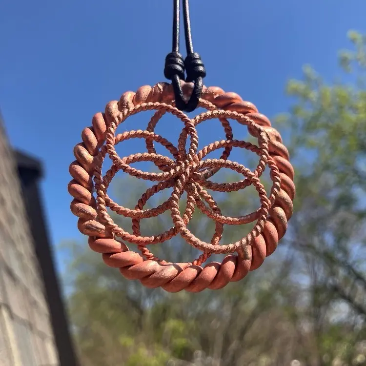 8 Petal Tensor Lotus of Life Pendant