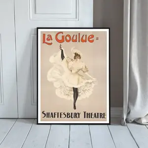 Moulin Rouge La Goulue poster Henri de Toulouse Lautrec, Cabaret Poster, Vintage Moulin , French Show Advertising, Art Nouveau Poster, Paris