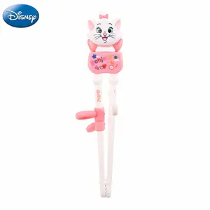 Disney Marie Cat 3D Cartoon Chopsticks, Cutlery, Tableware, Food-Grade Non-Slip Handle, Safe & Durable Design, Ideal for Kids' Dining & Gift