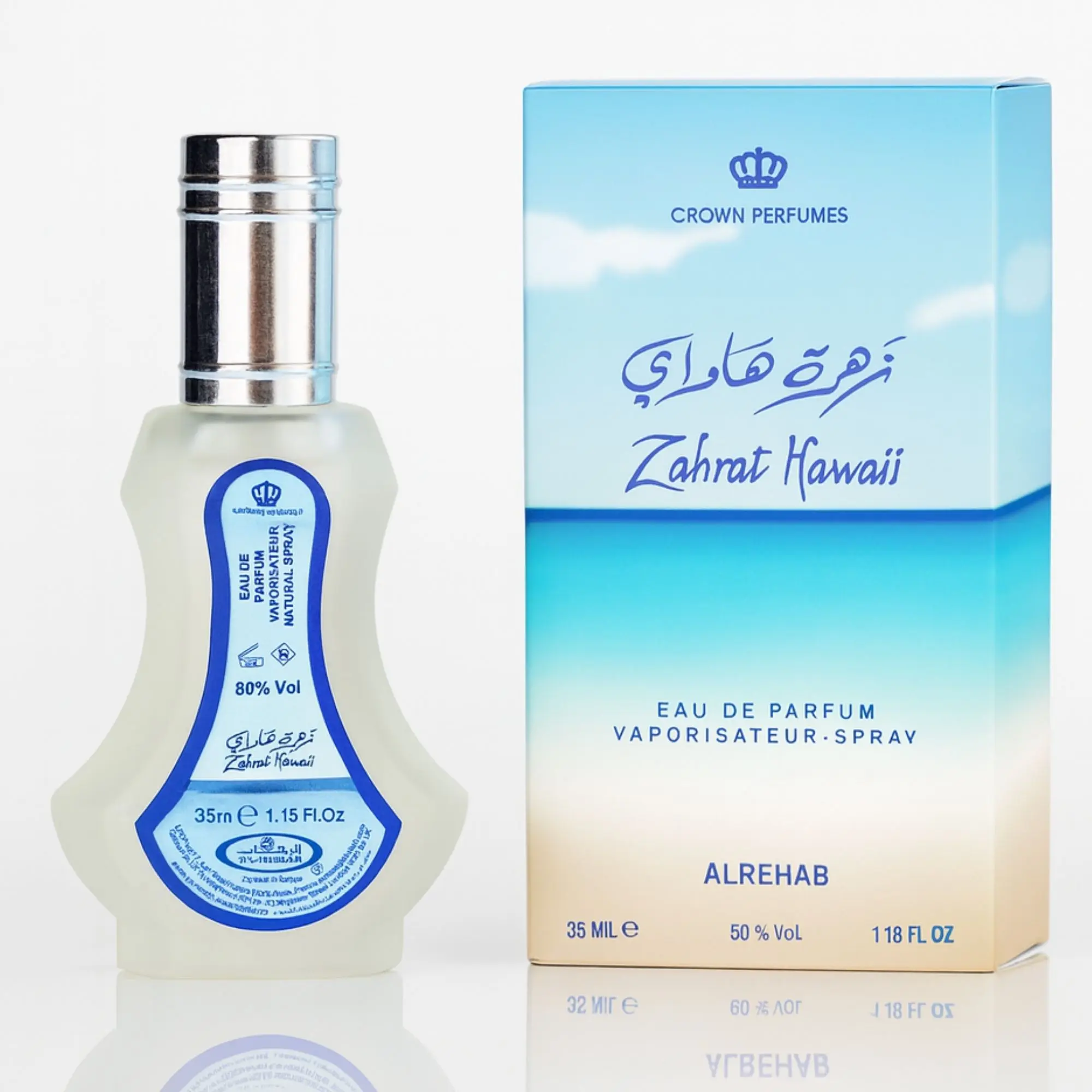 Al Rehab Zahrat Hawaii Perfume Spray (35ml) - Unisex Fresh Exotic Tropical Aroma Fragrance, Guava Flavor Scent with Vanilla Musk Base, Long-Lasting Travel-Friendly Daily Wear Single Item