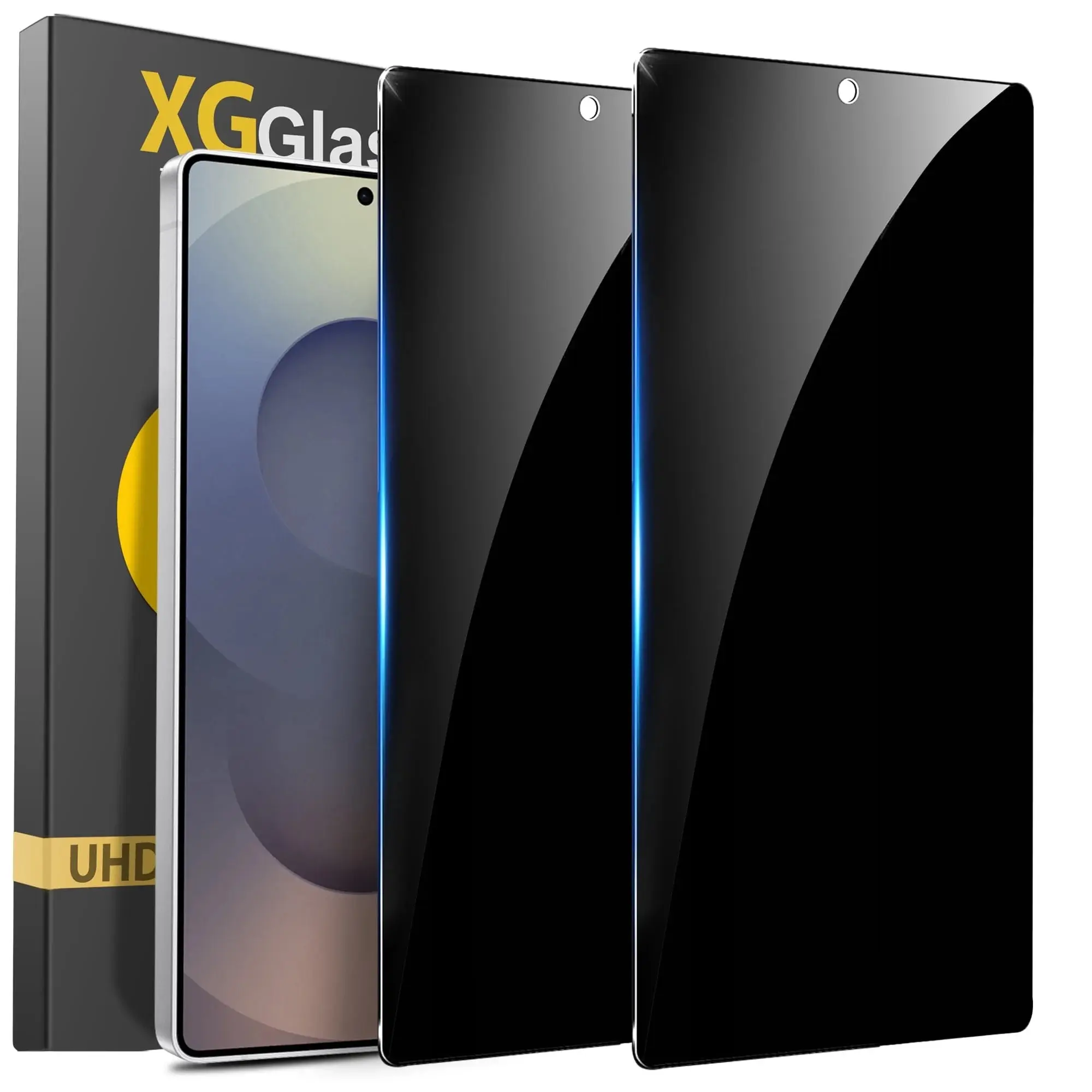 For Samsung Galaxy S26 Ultra S25 Ultra S24 Ultra Privacy Screen Protector | 2-Pack | Anti-Spy Tempered Glass, UHD Clarity, Fingerprint Unlock Compatible, 9H Full Coverage, Bubble Free