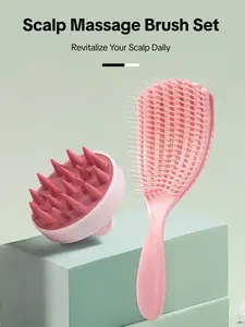 2pcs Hair Brush & Octopus Comb Set, Hair Care Comb, Lightweight Scalp Massage & Shower Brushes, Detangling Curl Brush, Heatless Styling Tools for Women & Men