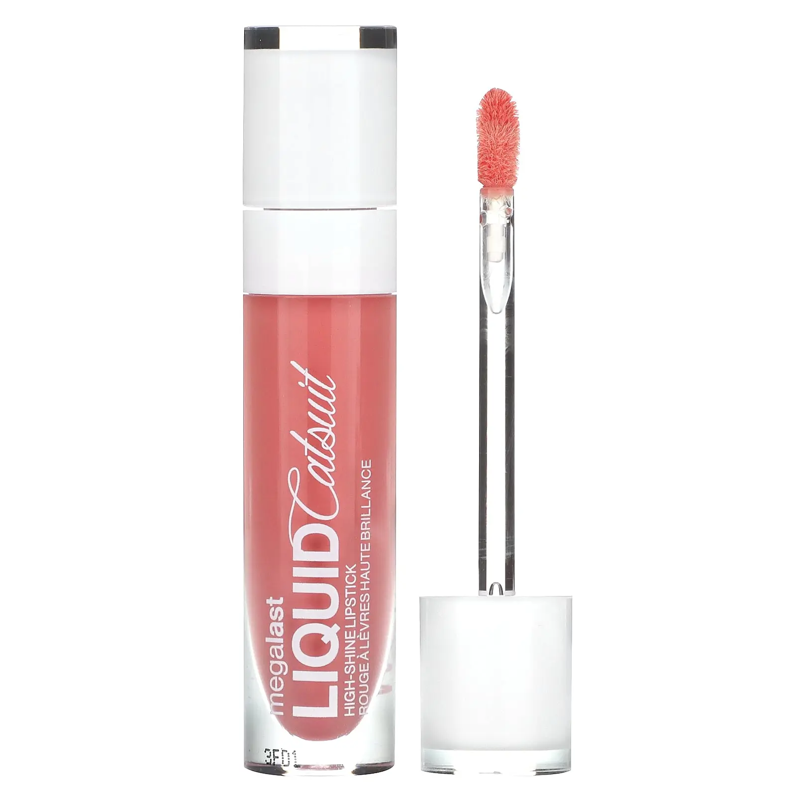 wet n wild MegaLast, Liquid Catsuit, High-Shine Lipstick, 941B Peach Stole My Look, 0.2 oz (5.7 g)