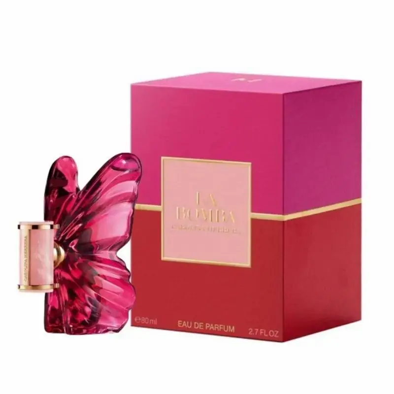 Women's Carolina Herrera La Bomba Eau de Parfum - 2.7oz Elegant Floral, Seductive Luxury Fragrance with Red Berries, Jasmine Notes, Long Lasting Women Perfume