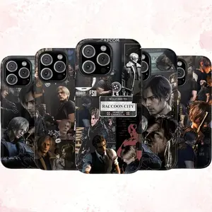 Resident Evil Phone Case Horror Game Zombie Leon Kennedy For Iphone & Samsung