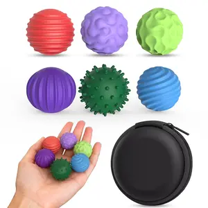 Silicone Sensory Fidget Toys Set, 6 Pieces for Adults & Teens, Anxiety Relief, Adhd, Autism, Office Desk Toy Gift, Sensory Grippie Set