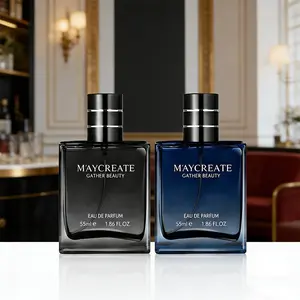 M'AYCREATE Men's Eau De Toilette 55ml Azure Sea Salt Freshness Knight Woodsy Deep Scent Long Lasting Marine Classic Fragrance with Lemon Cedarwood Notes Ideal for Spring Summer Outings