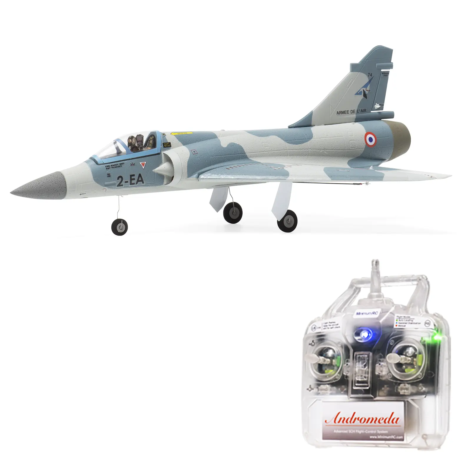 Mirage 2000 30mm Brushless EDF Jet RTF - Mini Drone Aeroplanes, Gyro Stabilized, Ready-To-Fly, Beginner-Friendly RC Model, Hobby Collection Gift