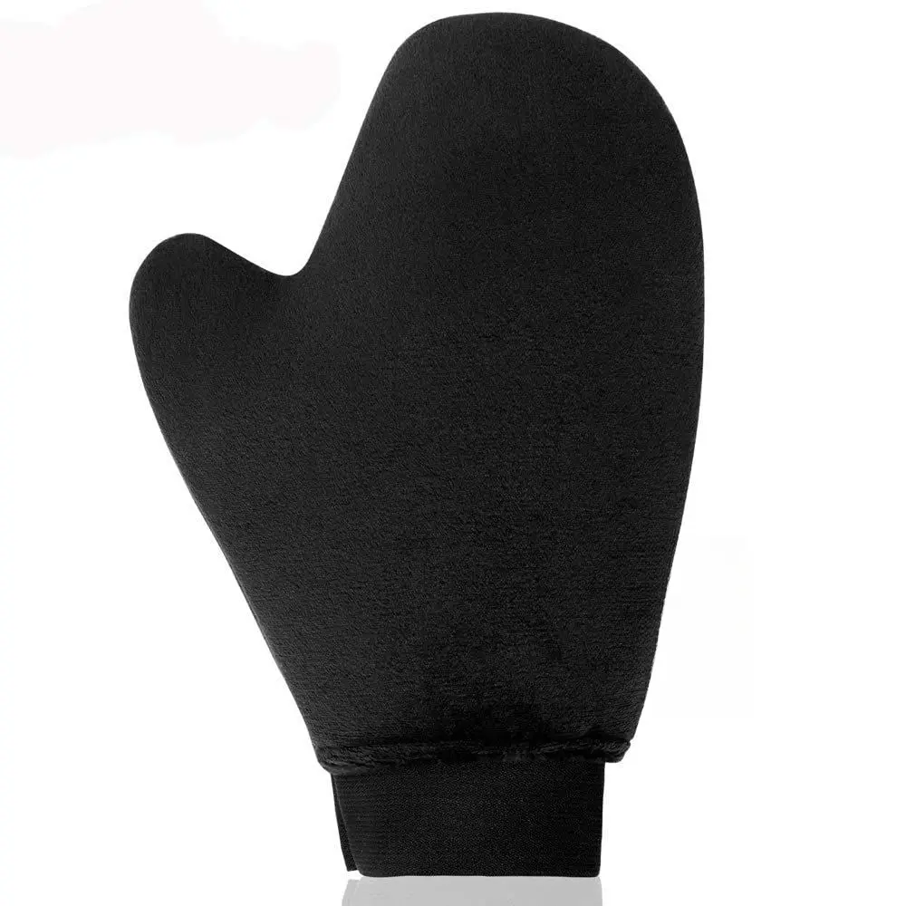 Self Tanning Mitt Applicator - Elastic Wrist Tan Mitt Applicator Microfibre Tanning Lotion Applicator Self Tanning Glove Sunless Tanning Mitt Streak Free Tan for Tanner Spray Mousse Lotions