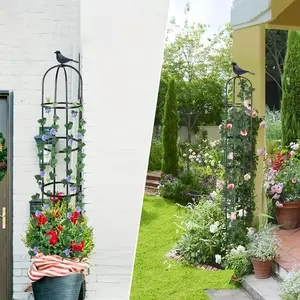 Metal Bird Design Garden Trellis, 1 Set Indoor/Outdoor Plant Climbing Trellis, Plant Support for Climbing Rose and Vine, Garden Decoration, Climbing Plants Outdoor