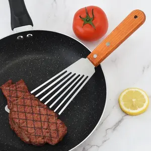 1 PC Steak Frying Shovel, Frying Fish Leaking Shovel, Steak Shovel, Turning Fish Shovel, Eel Shovel, BBQ Cooking Shovel, Western Cold Frying Shovel, Barbecue Utensils