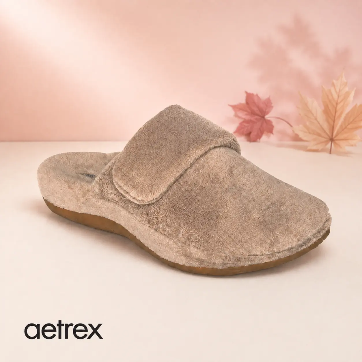 Aetrex Mandy Closed Toe Slipper | Women's Fall/Winter Slipper | Signature built-in Arch Support | EVA Memory Foam | Prevent Foot pain| Adjustable | Cozy & Warm