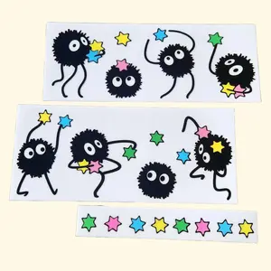 Ghibli Soot Sprite Sticker Pack | UV DTF Transfer Decal Set For Car Water Bottle or Window