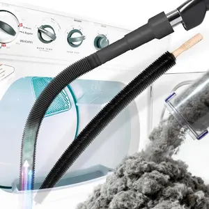 2 Pieces Dryer Vent Cleaner Kit, Dryer Lint Vacuum Attachment and Flexible Dryer Lint Brush