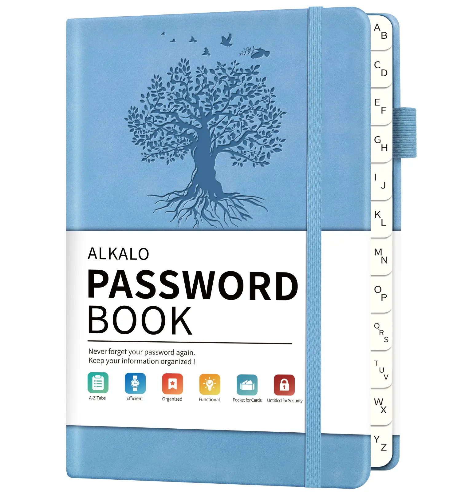Password Book with Alphabetical Tabs, Password Keeper Book, 160 Pages/100GSM Hardcover Notebook, Password Organizer for Internet Website Address Login,back to school,back to school haul