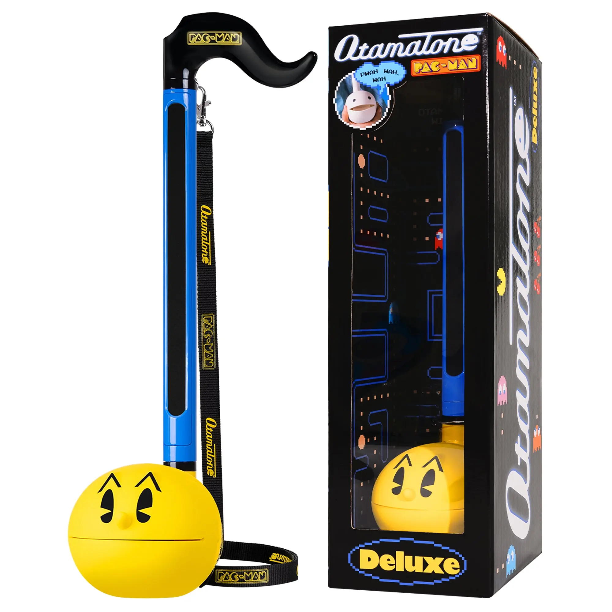 Otamatone Deluxe [PAC-MAN] - Japanese Musical Instrument Electronic Synthesizer - Maywa Denki Studio - Fun Gift for Teens and Adults