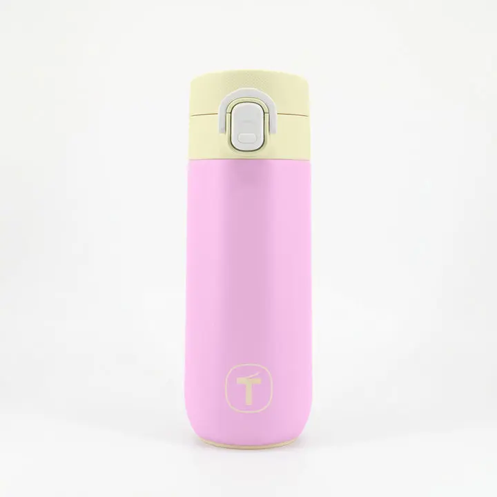 Tupperware® Big T Flip Top Leak-Proof Thermal Vacuum Tumbler - Portable, 15 oz/450mL Single Cylindrical Kitchen Drinkware for Daily Use (0-500 mL Capacity)