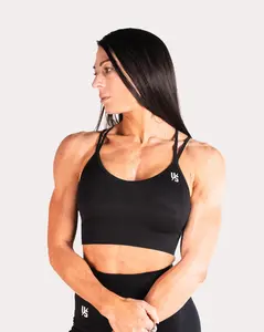 Strapped Cross Back Bra for Summer - Comfortable 4 Way Stretch, Sweat Wicking, Fitness Wear