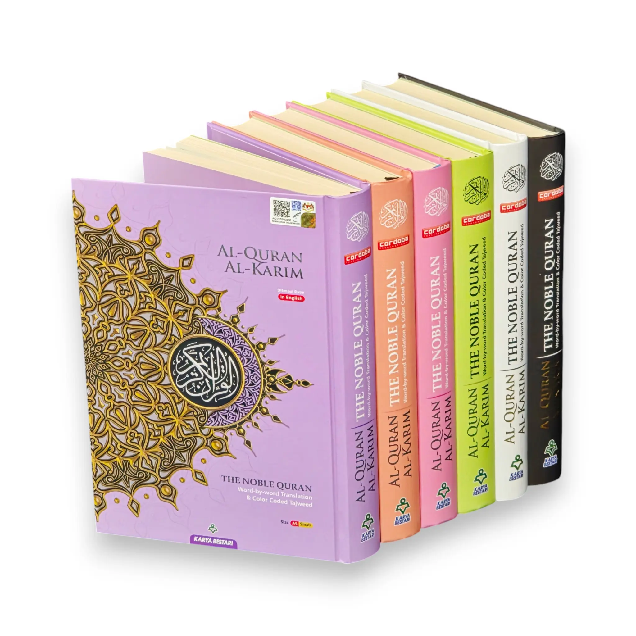 Maqdis Quran | The Noble Quran Word By Word Translation and Color Coded Tajweed (Al Quran Al Karim) Small Size A5 (English-Arabic)