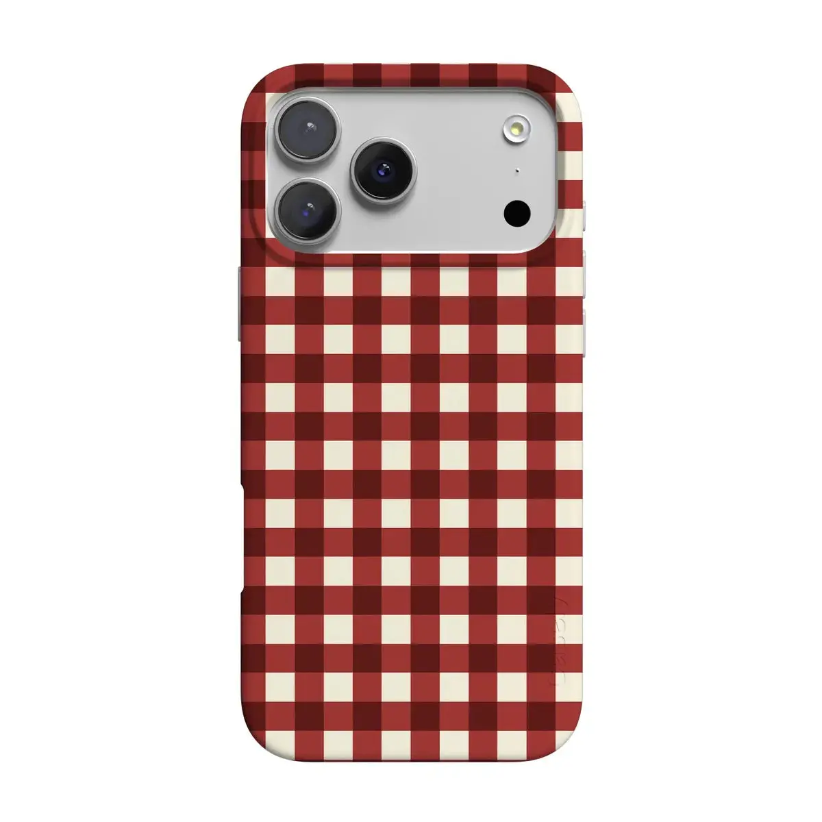 Casely iPhone 17 Pro Case | Checked Twice | Red Plaid | Compatible with MagSafe | Classic Ultra Thin Design