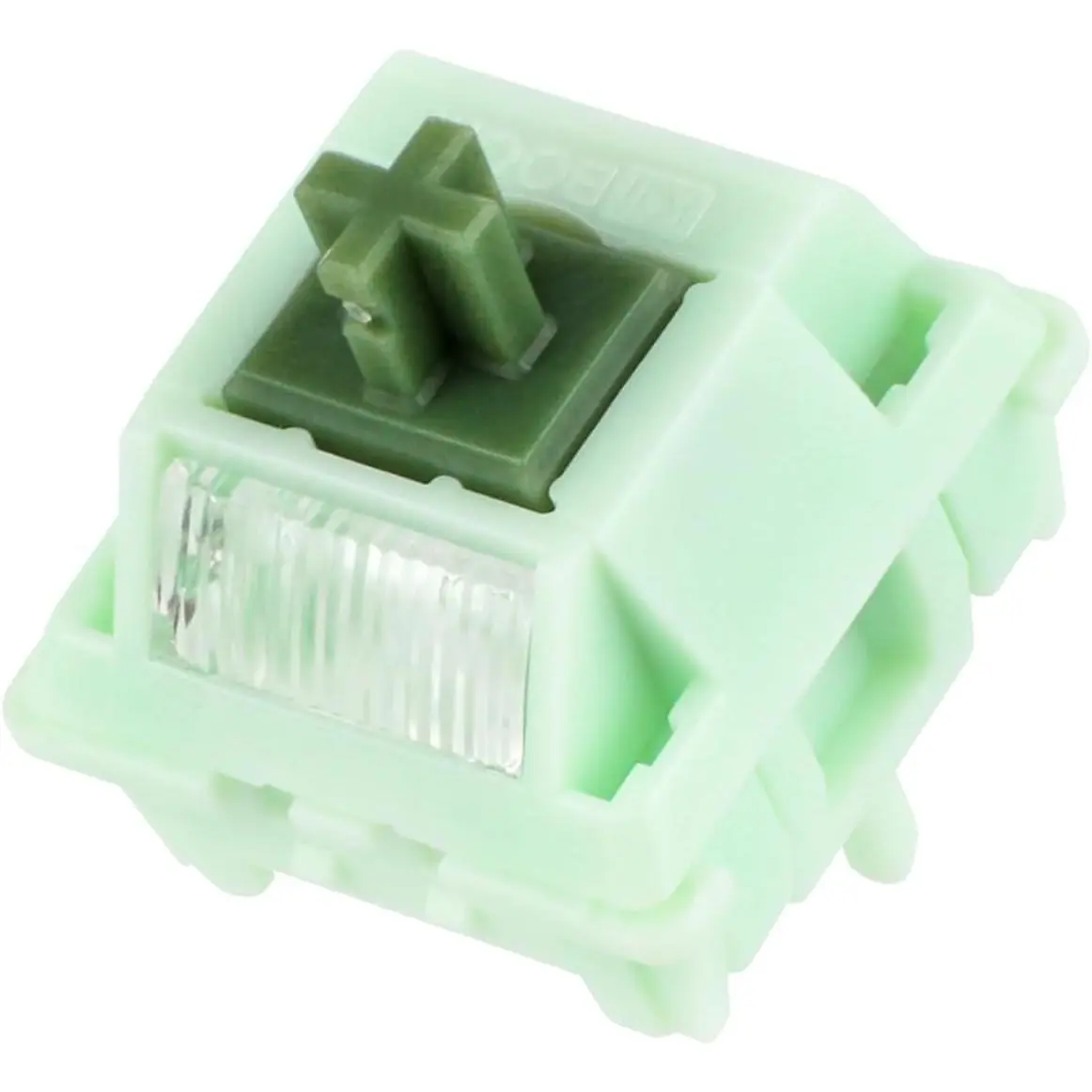 L-KBB023 Pre-lubed 53g Matcha Latte V2 Linear Mechanical Switch Set - 35 Pcs, 5-Pin, with Light Diffuser, MX Keycap Compatible for Mechanical Gaming Keyboards
