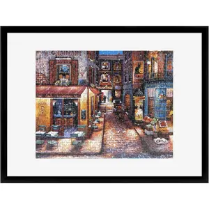 20x27 Puzzle Frame for Finished Puzzles Black Vertical & Horizontal Wall-Mounted Large Picture Display for Preservation (1-Pack)