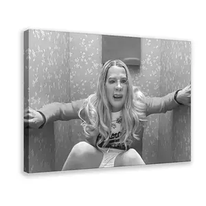 Funny Canvas Wall Art Bathroom Decor Black And White Comedy Movies Poster White Chicks Oil Painting Modern Artwork for Living Room Dorm Wall Home Decoration