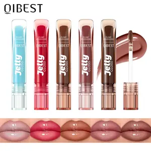 Colorful Plumping Lip Oil 5 Colors, Hydrating Moisturizing Lightweight Glossy Liquid Lipstick, Nourishing Lip Balm, Shine Enhancing Lip Gloss, Hydrating Lipgloss, Lip Plumper, Hydrating Lip Oils