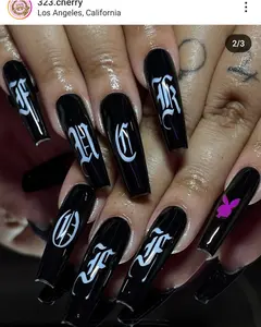 New English Airbrush Nail Art Lettering Stencil