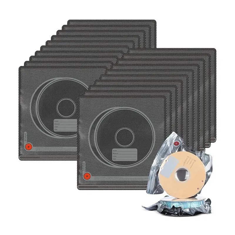 20pcs Refill Bags 3D Filament Storage Bags,Light-Proof 3D Printer Filament Vacuum Sealed Bags for Keeping Dry, Plus Size