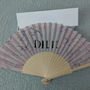 Floral Design Foldable Fan