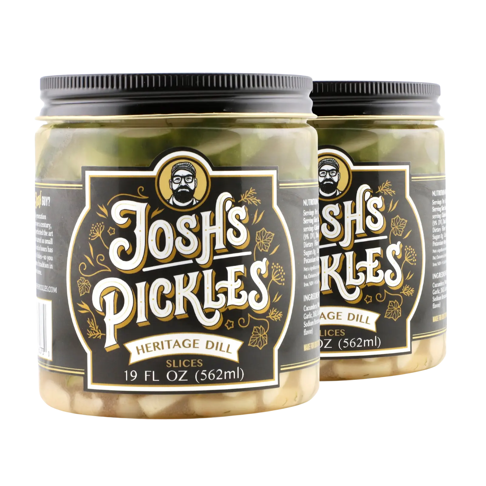 2 Pack - Heritage Dill Pickle Slices 19 fl oz | ships on ice Mon-Wed