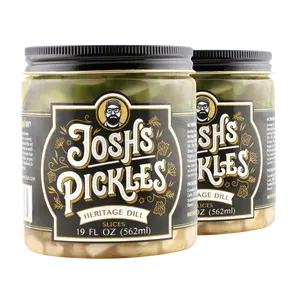 2 Pack - Heritage Dill Pickle Slices 19 fl oz | ships on ice Mon-Wed