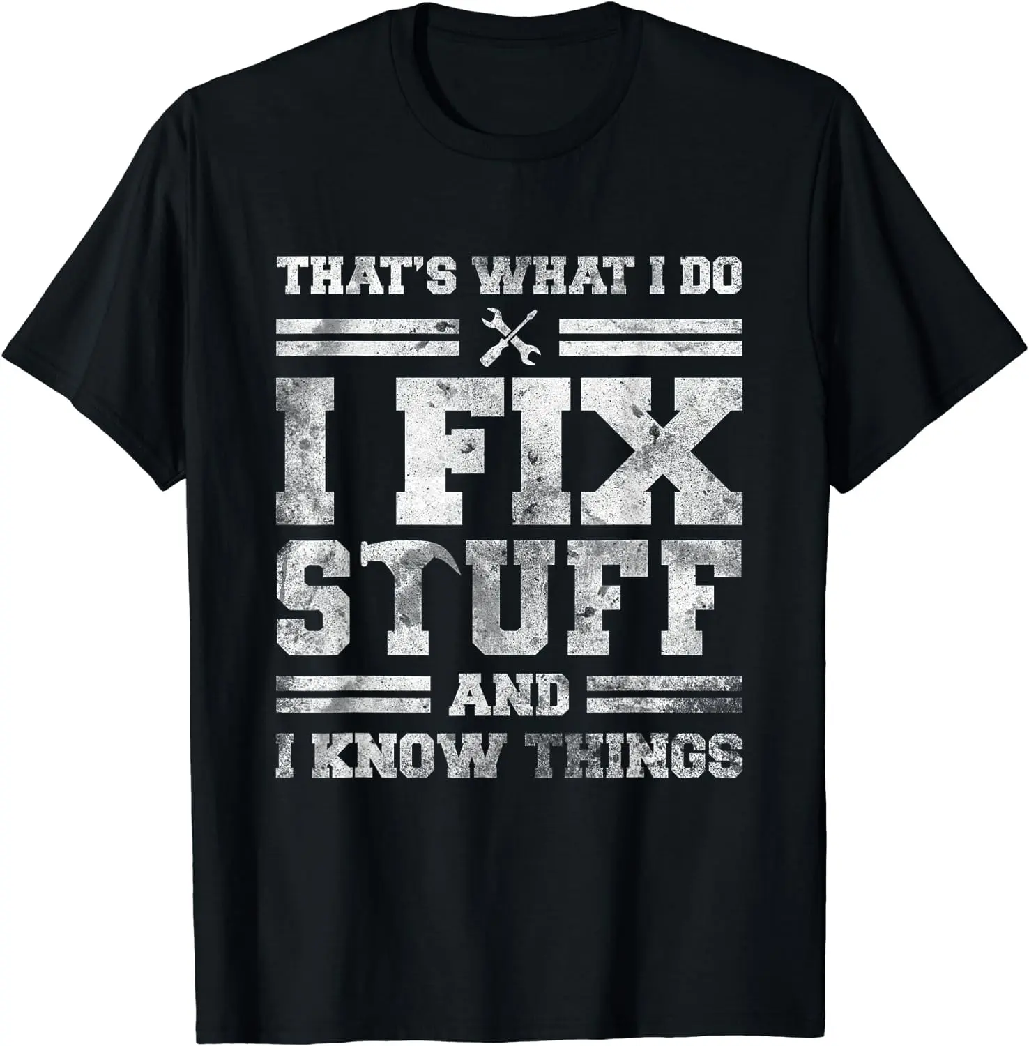 [100% Cotton] [100% Cotton] Handyman Fix It Know It All Tool Expert T-Shirt