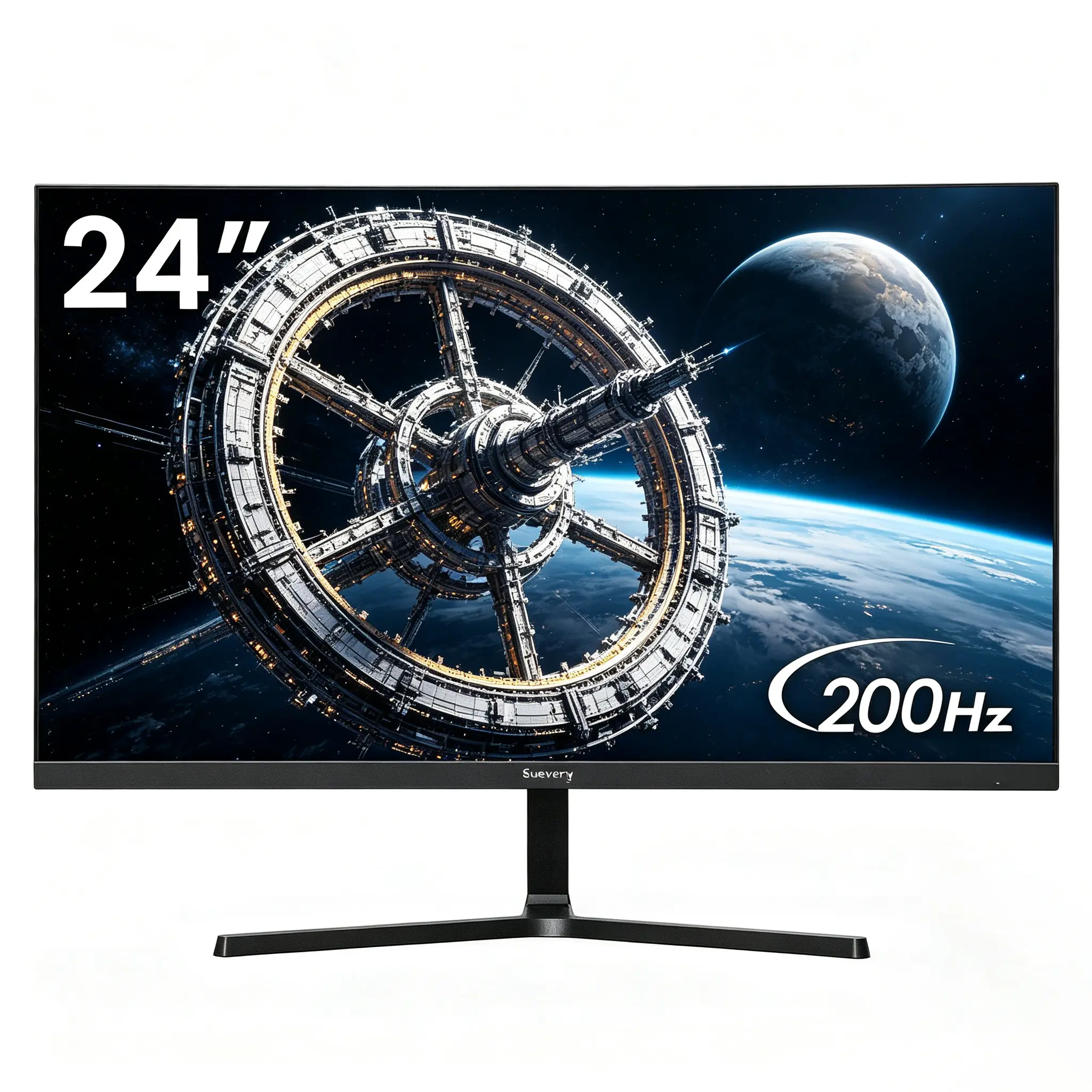 24-Inch FHD 1080P 200Hz Gaming Monitor, 1ms Response Time, 120% sRGB Wide Color Gamut, FreeSync, HDMI & DP Ports, Low Blue Light Eye Care, Black Desktop Monitor for PCs, Monitors
