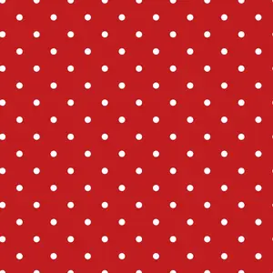 Sweet Strawberries Red Polka Dots Quilting Cotton Fabric