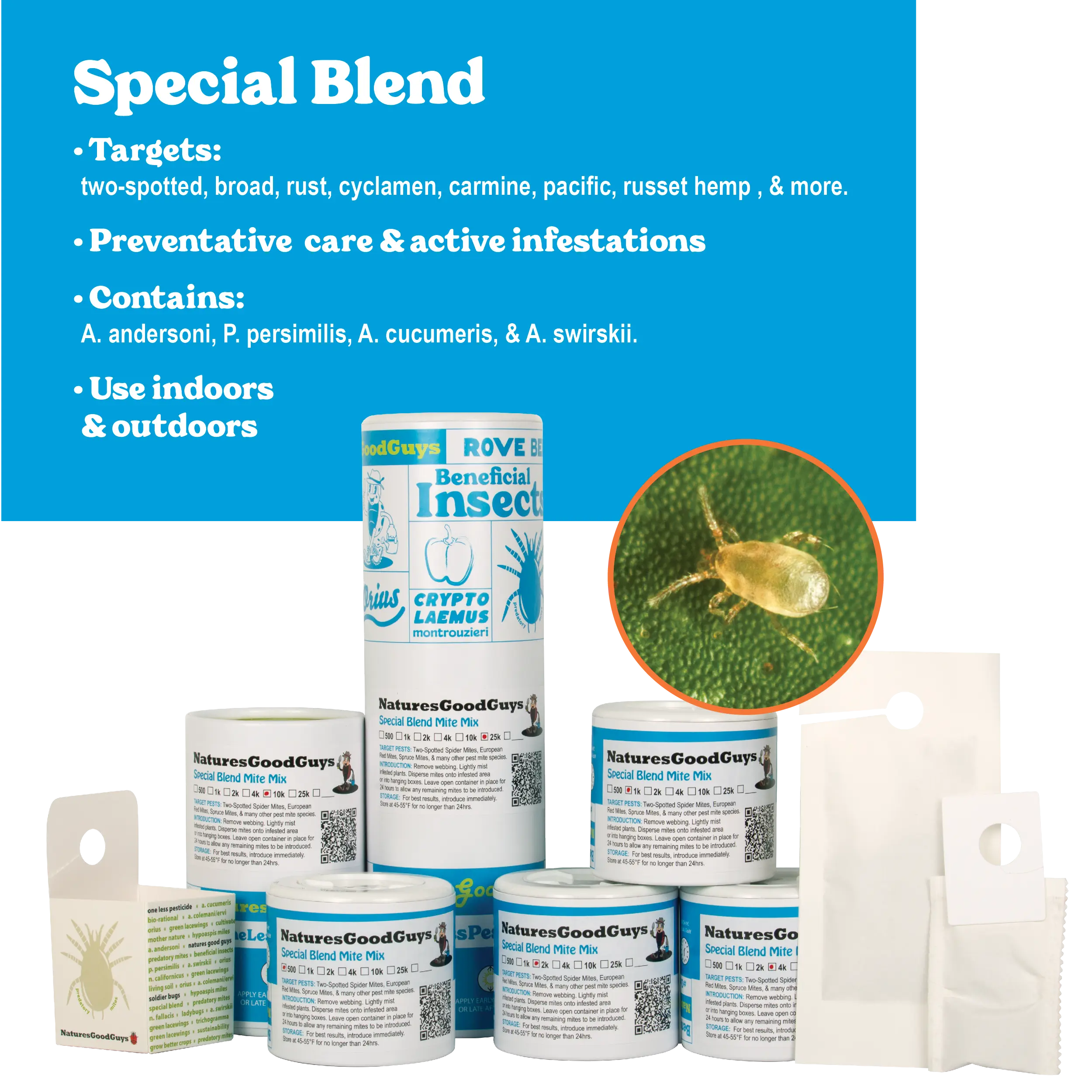 Special Blend Predatory Mite Mix - Maximum Spider Mite Control
