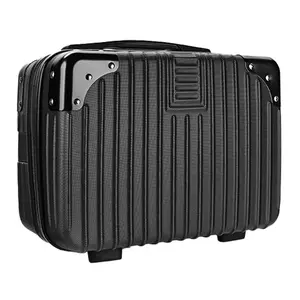 14inch Hard Shell Cosmetic Organizer Travel Train Hand Luggage Small Portable Carrying Suitcase Makeup Case Bag for Women Toiletry