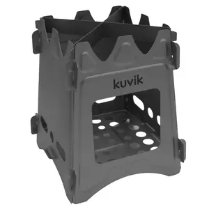 Kuvik Titanium Wood Stove - Ultralight and Compact Stove for Backpacking, Camping, and Survival