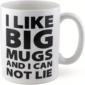 BigMouth Inc.Extra Large Coffee Mug 64 Oz - Giant Coffee Mugs for Coffee Lovers - Sturdy Tall Ceramic Coffee Cups - Big Cup for Coffee, Tea - Microwave Safe - Funny Huge Coffee Mug - Cool Gag Gift