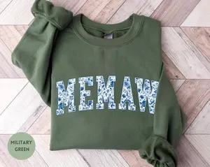 Floral Memaw  Short Sleeve T-SHIRT / Sweatshirt  , New Grandma Gift, Baby Shower Gift for Memaw