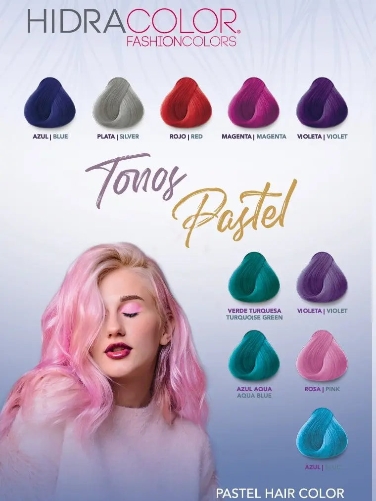 Tonos HidraColor Semipermanent Hair Dye - 3.04 fl oz (90 mL) Color-Depositing, Non-Bleaching, Ready-To-Use Pastel Cream Tint, Ammonia-Free Gentle Haircare, 24-Month Shelf Life, Subtle Hues, Color-Depositing Semi-Permanent Color, Non-Bleaching Semi-Permane